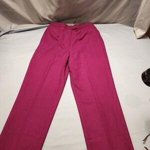 Mark Reed Magenta  Wool Blend Pants Retro Colorful Size 8 Vintage